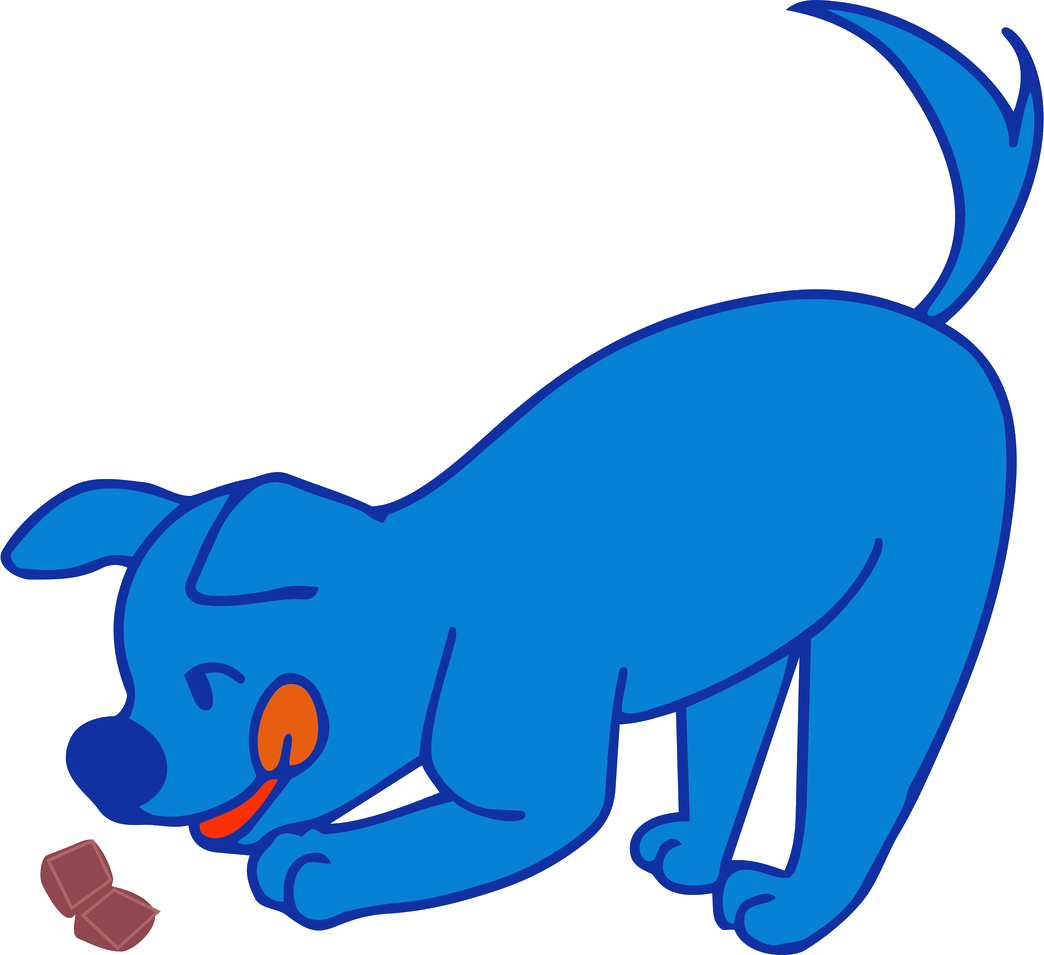 Pawl schnüffelt nach dem passenden Snack